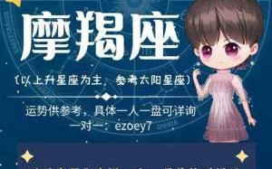 摩羯座2020年星座运势详解 摩羯座2020年全年运势详解