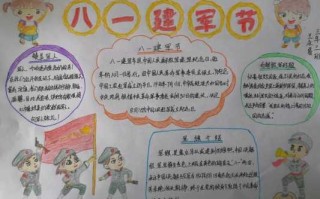 小学生八一建军节手抄报精选 小学生八一建军节手抄报装饰物