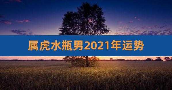 属虎水瓶男2021年的运势 属虎水瓶座男2021年运势