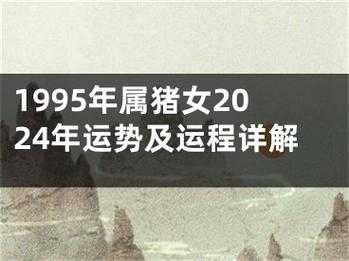 2024年属猪人的全年运势详解 2024年1995属猪人的全年运势