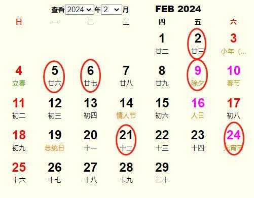 2024年农历二月哪天开业吉利 2024年阴历二月二十是多少号