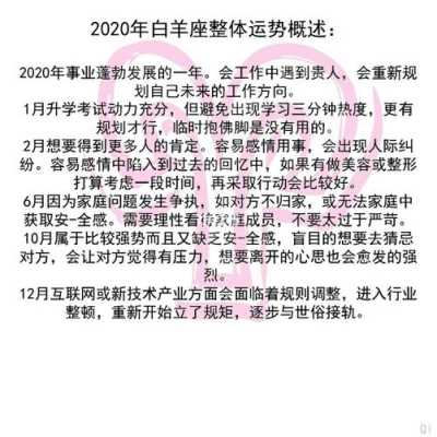 白羊座2020年星座运势查询 白羊座2020年运势完整版_星座运